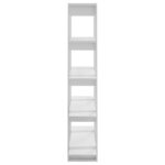 vidaXL Bibliothèque/Séparateur de pièce Blanc brillant 100x30x160 cm