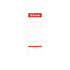 Esselte 10 X Etiquette pour dos de classeur, 60 x 190 mm, blanc