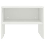 vidaXL Table de chevet Blanc 40x30x30 cm Bois d'ingénierie