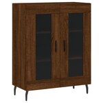 vidaXL Buffet chêne marron 69 5x34x90 cm bois d'ingénierie
