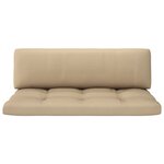 vidaXL Canapé central palette de jardin Blanc Bois de pin imprégné