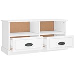 vidaXL Meuble TV blanc 93x35 5x45 cm bois d'ingénierie
