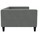 vidaXL Lit de repos gris foncé 100x200 cm tissu