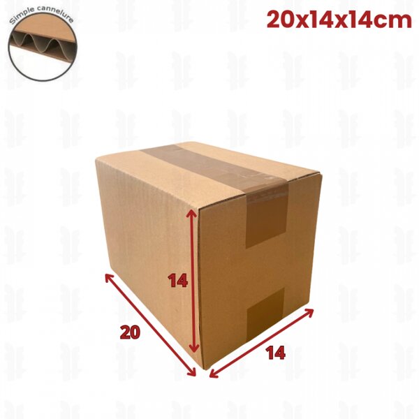 20 cartons caisse américaine 20x14x14 (fefco 201)