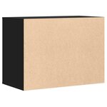 vidaXL Commode d'angle noir 80x41x58 cm bois d'ingénierie