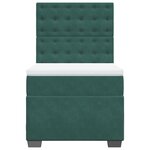 vidaXL Sommier à lattes de lit avec matelas Vert foncé 90x200 cm