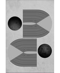 Tapis de salon SEVENTIES 160 x 230 cm - Gris