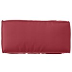 vidaXL Set de coussins sur palettes de 2 pièces rouge vin en tissu Oxford