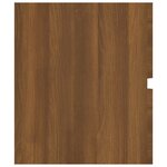 vidaXL Armoire de lavabo Chêne marron 100x38 5x45 cm Bois d'ingénierie