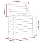 vidaXL Repose-pied de jardin 62x31 5x52 cm bois massif de douglas