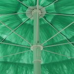 vidaXL Parasol de plage Hawaii vert 180 cm