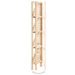 vidaXL Étagère d'angle bois de cèdre 27 x 27 x 110 cm