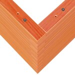 vidaXL Jardinière cire marron 50x50x68 5 cm bois de pin massif