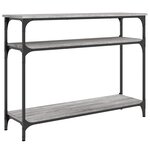 vidaXL Table console sonoma gris 100x29x75 cm bois d'ingénierie