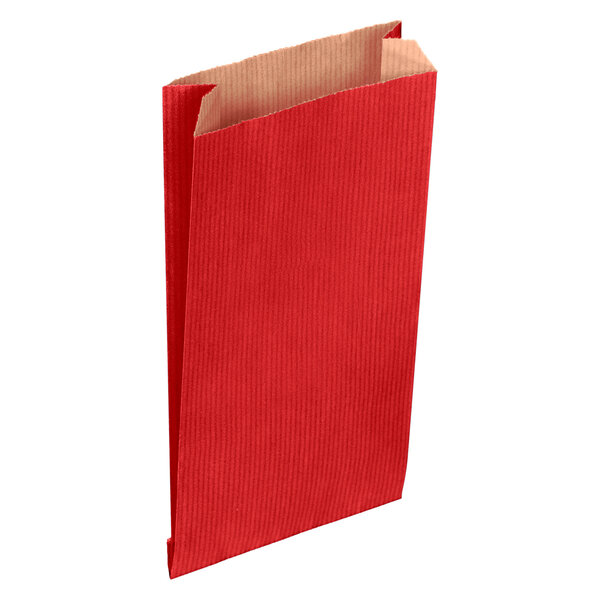 Sachets cadeau kraft rouge l 18 x h 35 cm - colis 250 - gpv