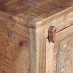 vidaXL Meuble toilette+miroir et 2 armoires latérales Bois de manguier