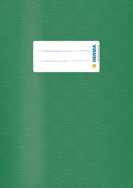 Protège-cahiers, format A5, en PP, couverture vert HERMA