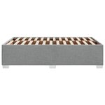 vidaXL Cadre de lit Gris clair 120x200 cm Tissu