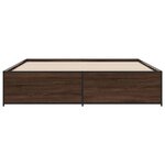 vidaXL Cadre de lit sans matelas chêne marron 180x200 cm