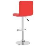 vidaXL Tabouret de bar Rouge Similicuir