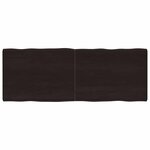 vidaXL Dessus de table bois massif traité bordure assortie