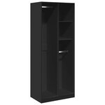 vidaXL Garde-robe noir 80x50x200 cm bois d'ingénierie