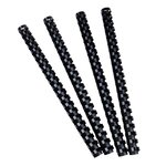 Boite 100 Reliures Spirales Plastique 16mm - Noir - Exacompta