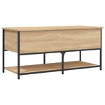vidaXL Banc de rangement chêne sonoma 100x42 5x47 cm bois d'ingénierie