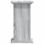 vidaXL Support pour plantes sonoma gris 33x33x60 cm bois d'ingénierie