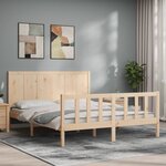 vidaXL Cadre de lit sans matelas 160x200 cm bois massif de pin
