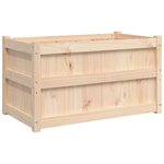 vidaXL Jardinières 2 Pièces bois de pin massif
