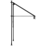 vidaXL Auvent rétractable anthracite 100x150 m tissu et acier