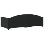 vidaXL Lit de repos noir 100x200 cm tissu
