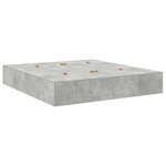 Cadre de lit de rangement vidaXL Gris béton 200x200 cm