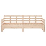 vidaXL Lit coulissant sans matelas bois de pin massif 2x(90x200) cm