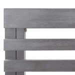 vidaXL Banc d'angle de jardin Gris 140 cm Bois solide d'acacia