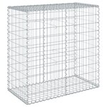 vidaXL Panier gabion avec couvercle 100x50x100 cm fer galvanisé