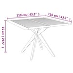 vidaXL Ensemble à manger de jardin 5 Pièces Bois d'acacia solide