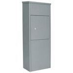 Profirst mail pm 1100 boîte à colis grise avec verrouillage cylindrique