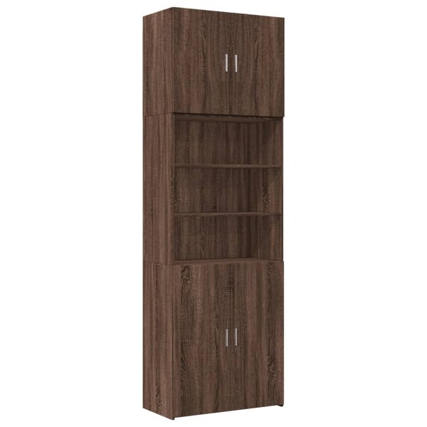 vidaXL Buffet haut chêne marron 80x42 5x249 cm bois d'ingénierie