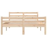 vidaXL Cadre de lit sans matelas bois massif 120x200 cm