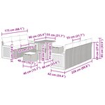 vidaXL Ensemble de Canapés de Jardin 10 pièces avec Coussins Rotin Poly Beige et Acacia