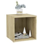 vidaXL Meubles TV 4 Pièces chêne sonoma 37x35x37 cm bois d’ingénierie