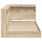 vidaXL Lit bibliothèque chêne Sonoma 75x190 cm en bois d'ingénierie
