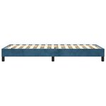 vidaXL Cadre de lit sans matelas bleu foncé 90x200 cm velours