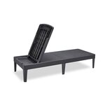 Keter Chaise longue avec coussin Jaipur Graphite