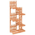 vidaXL Support à fleurs 60x25x130 cm bois massif de sapin