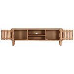 vidaXL Meuble TV 130x30x45 cm Bois d'acacia massif
