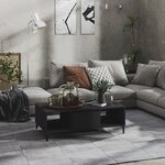 vidaXL Table basse gris 103 5x60x35 cm bois d'ingénierie