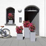 LECHUZA Jardinière CANTO Stone 40 High ALL-IN-ONE Gris pierre
